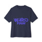 World Tour Bubble Letter-Oversized Tee Printify