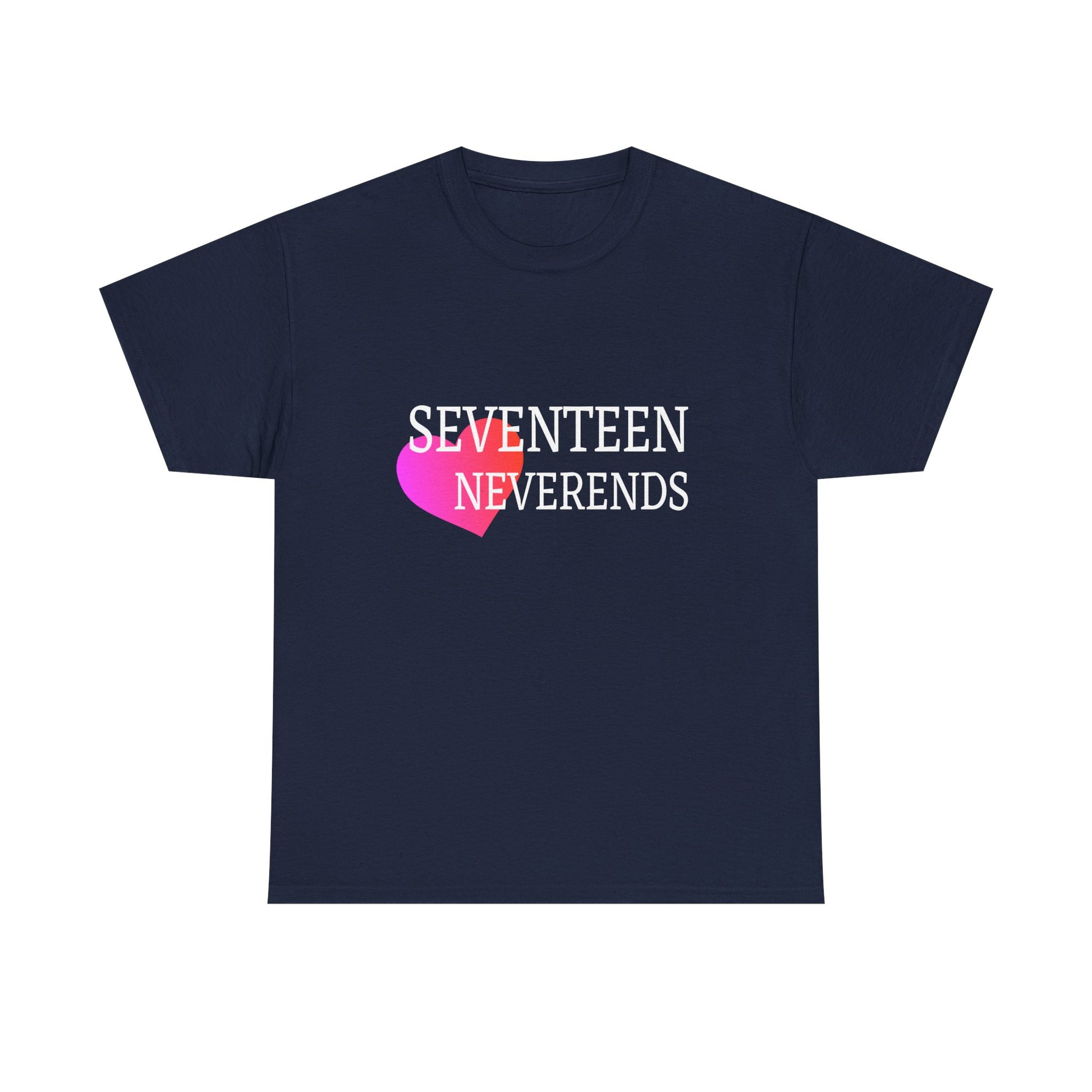 Never Ends Heart Unisex Heavy Cotton Tee - snazzymerch