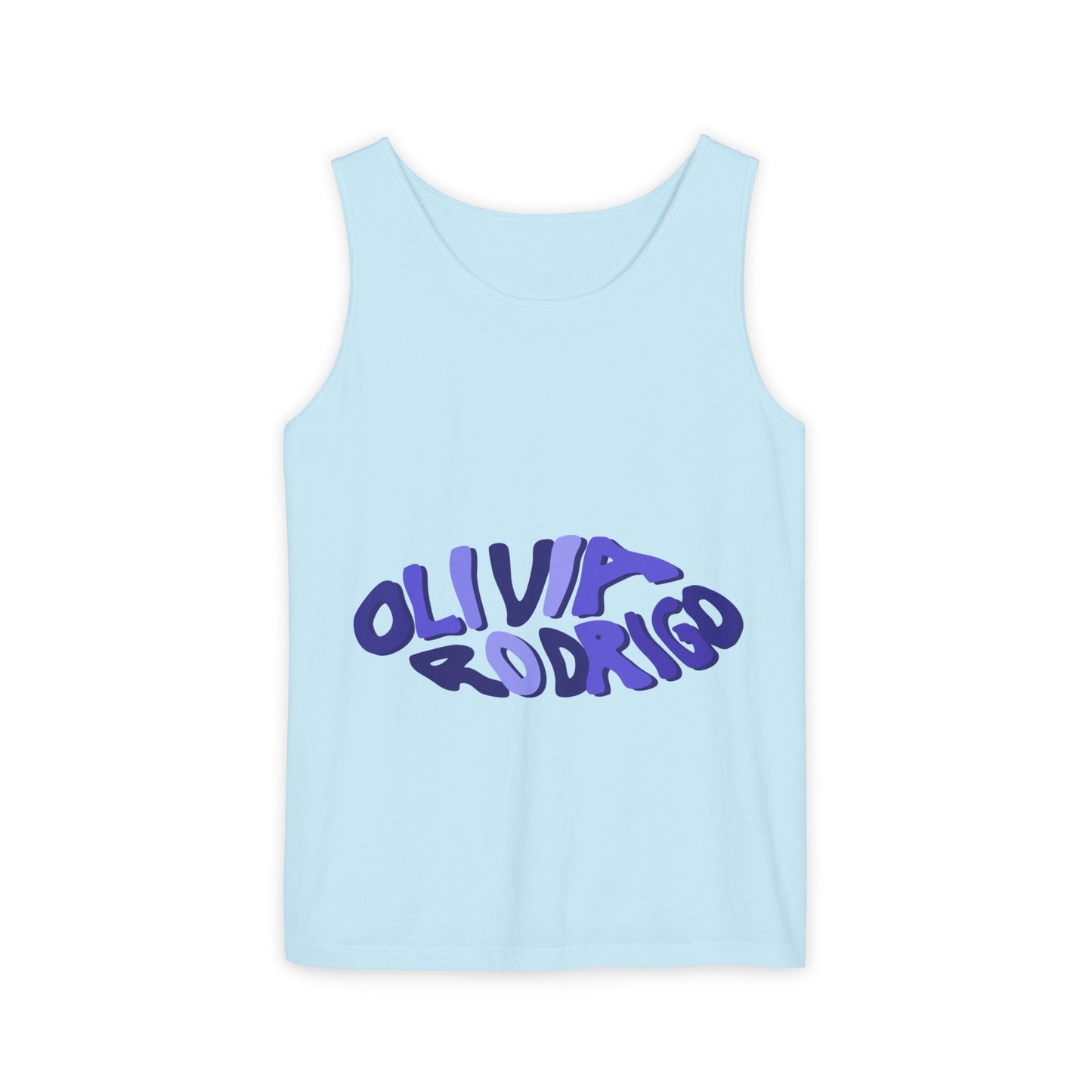 Olivia Rodrigo Wavy Text-Dyed Tank Top Printify