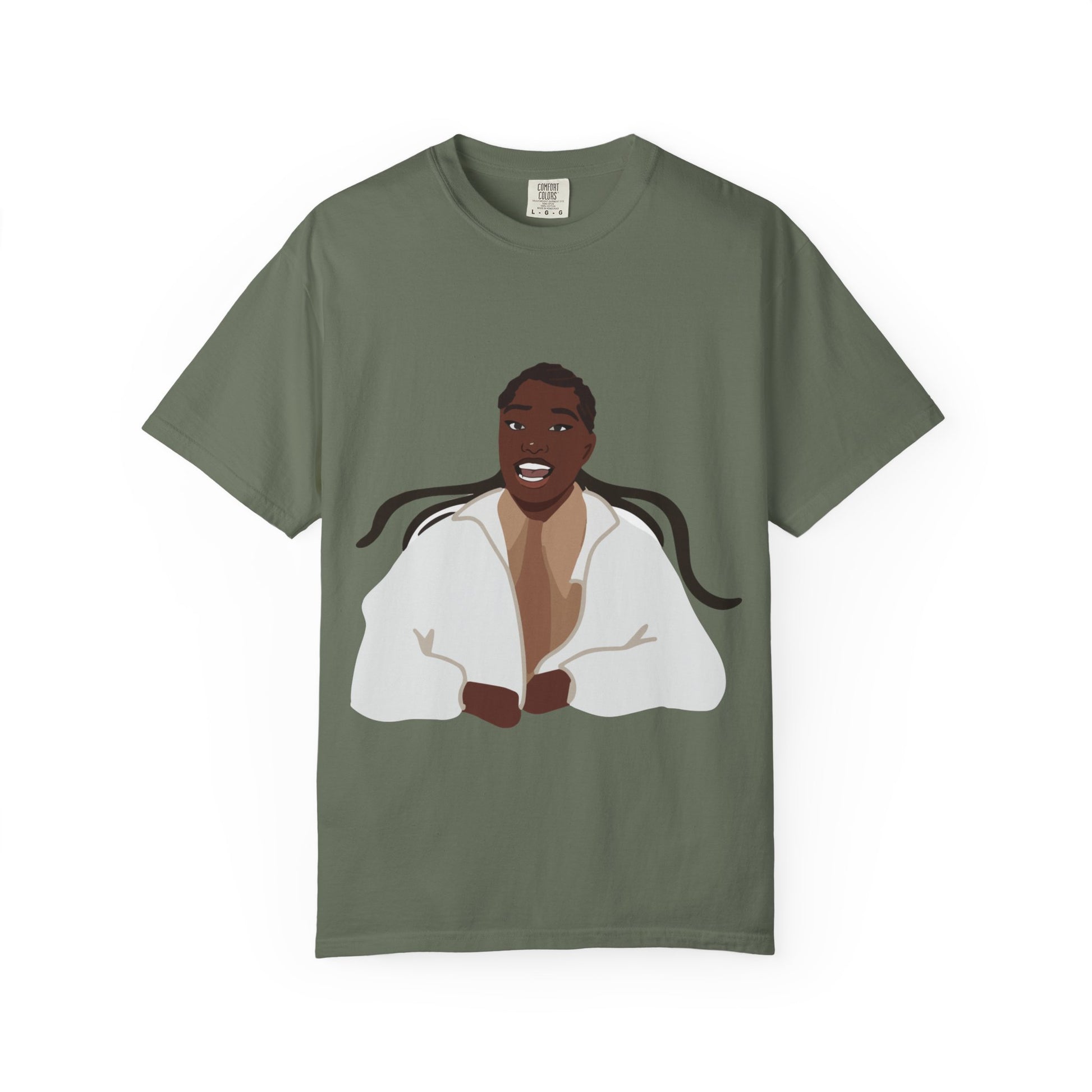 Vector Portrait Unisex Garment-Dyed T-shirt - snazzymerch