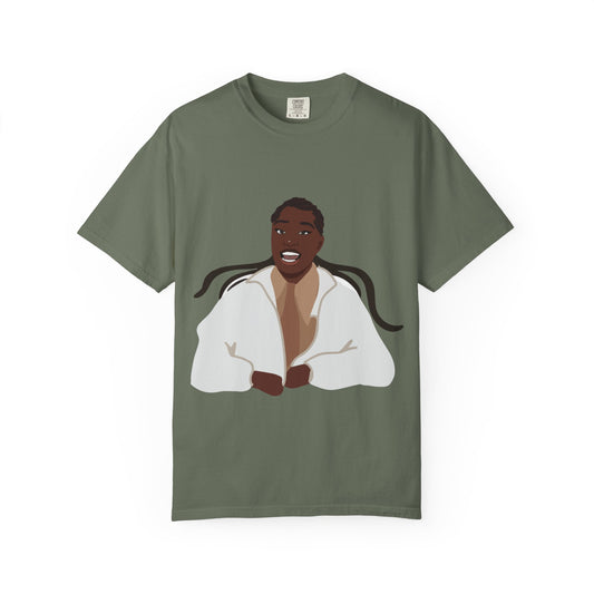 Vector Portrait Unisex Garment-Dyed T-shirt - snazzymerch