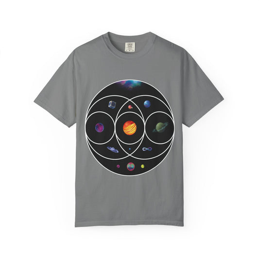 Unisex Garment-Dyed T-Shirt Inspired by Coldplay’s Illustration Concept Printify