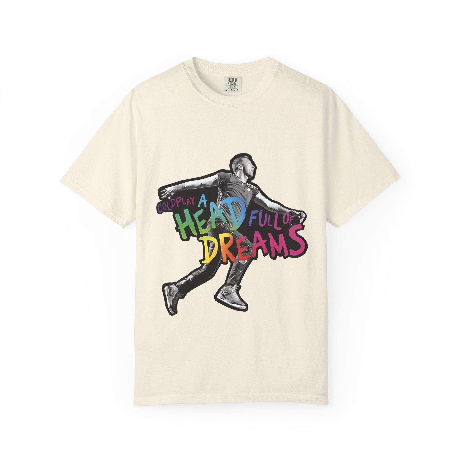 Unisex Garment-Dyed T-Shirt Inspired by Coldplay A Head Full of Dreams Chris Printify