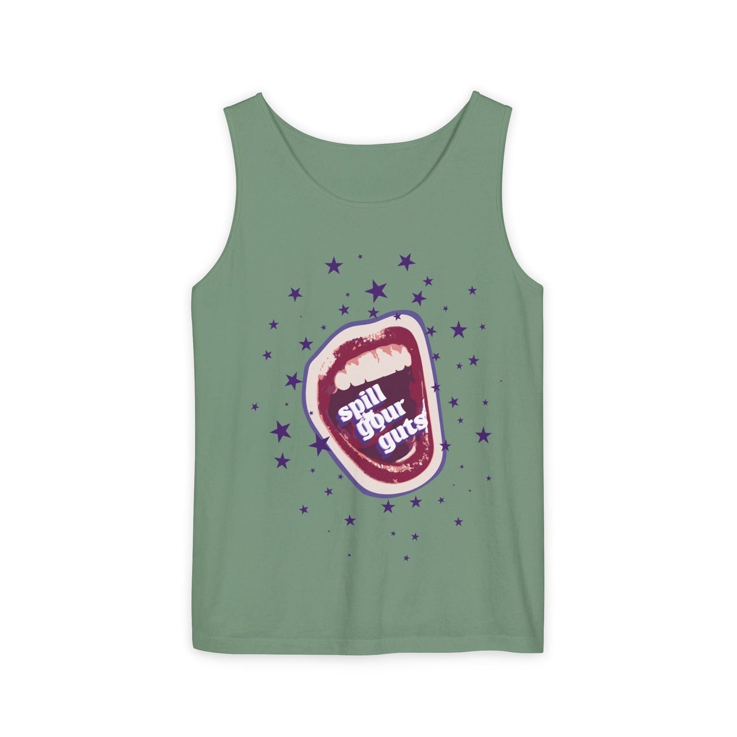 Spill Your Guts Scream-Dyed Tank Top Printify