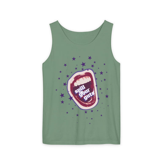 Spill Your Guts Scream-Dyed Tank Top Printify