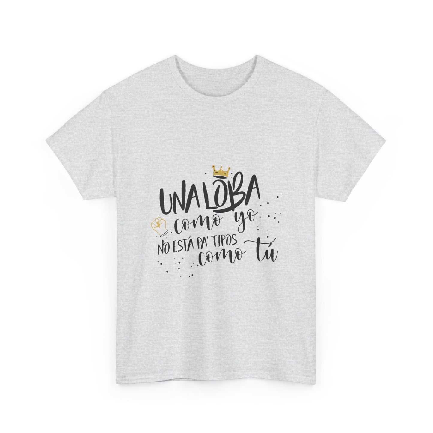 Golden Wolf Energy Unisex Heavy cotton tee Printify