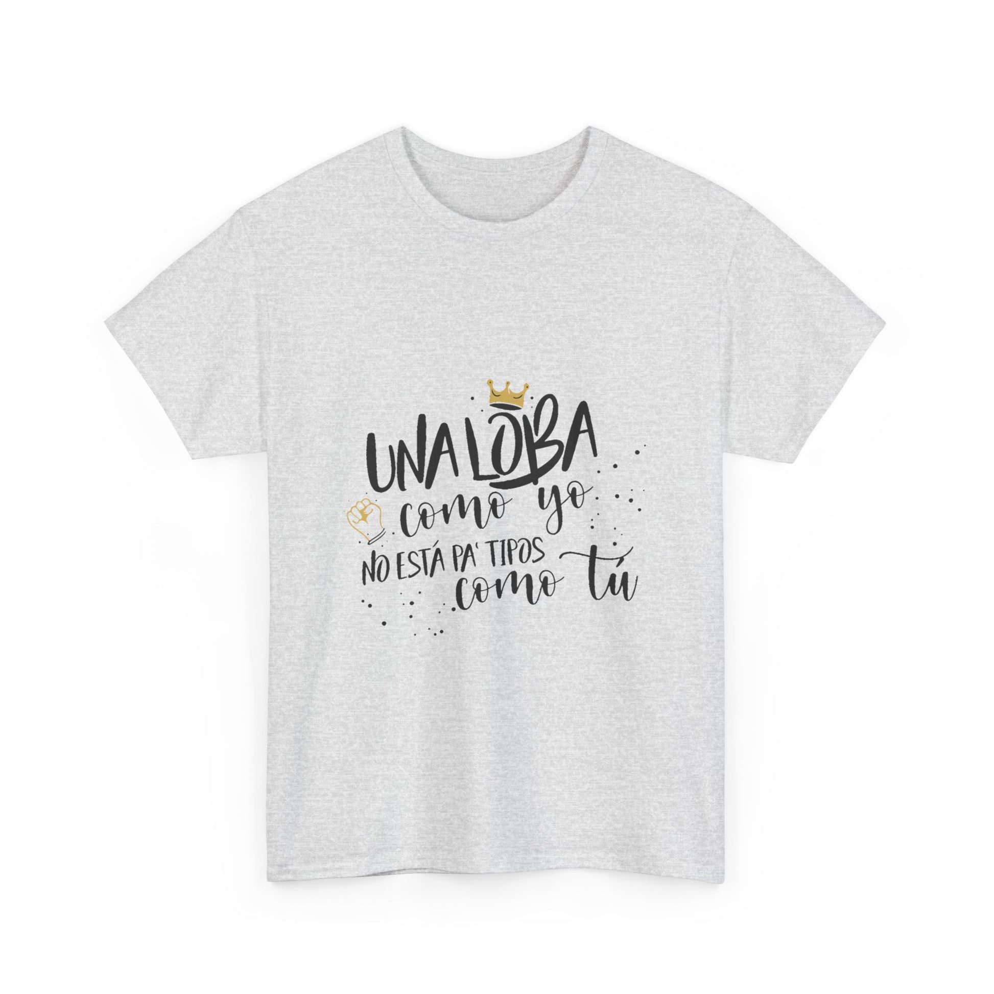 Golden Wolf Energy Unisex Heavy cotton tee Printify