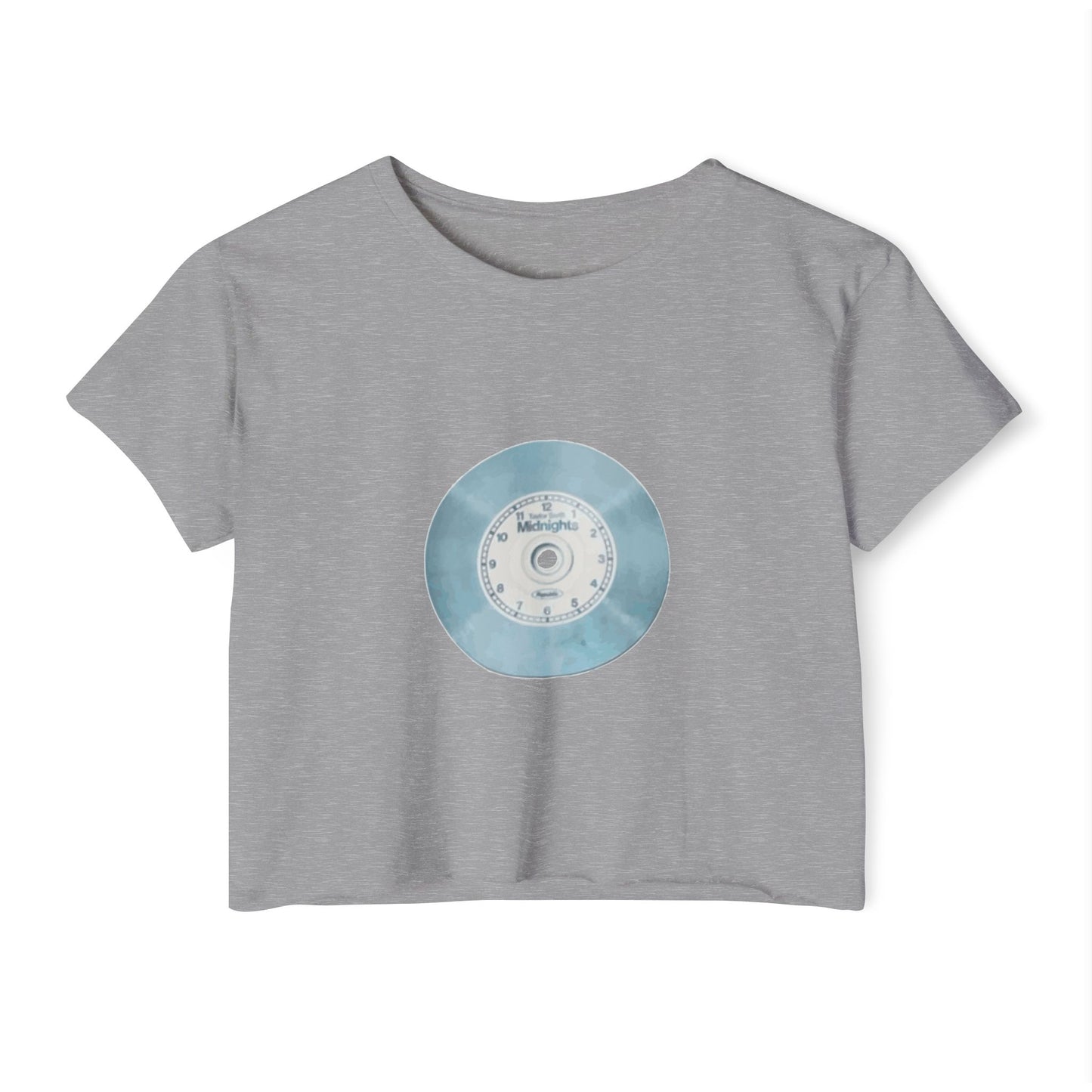 Midnight Vinyl Vibes Women's Festival Crop Top - snazzymerch