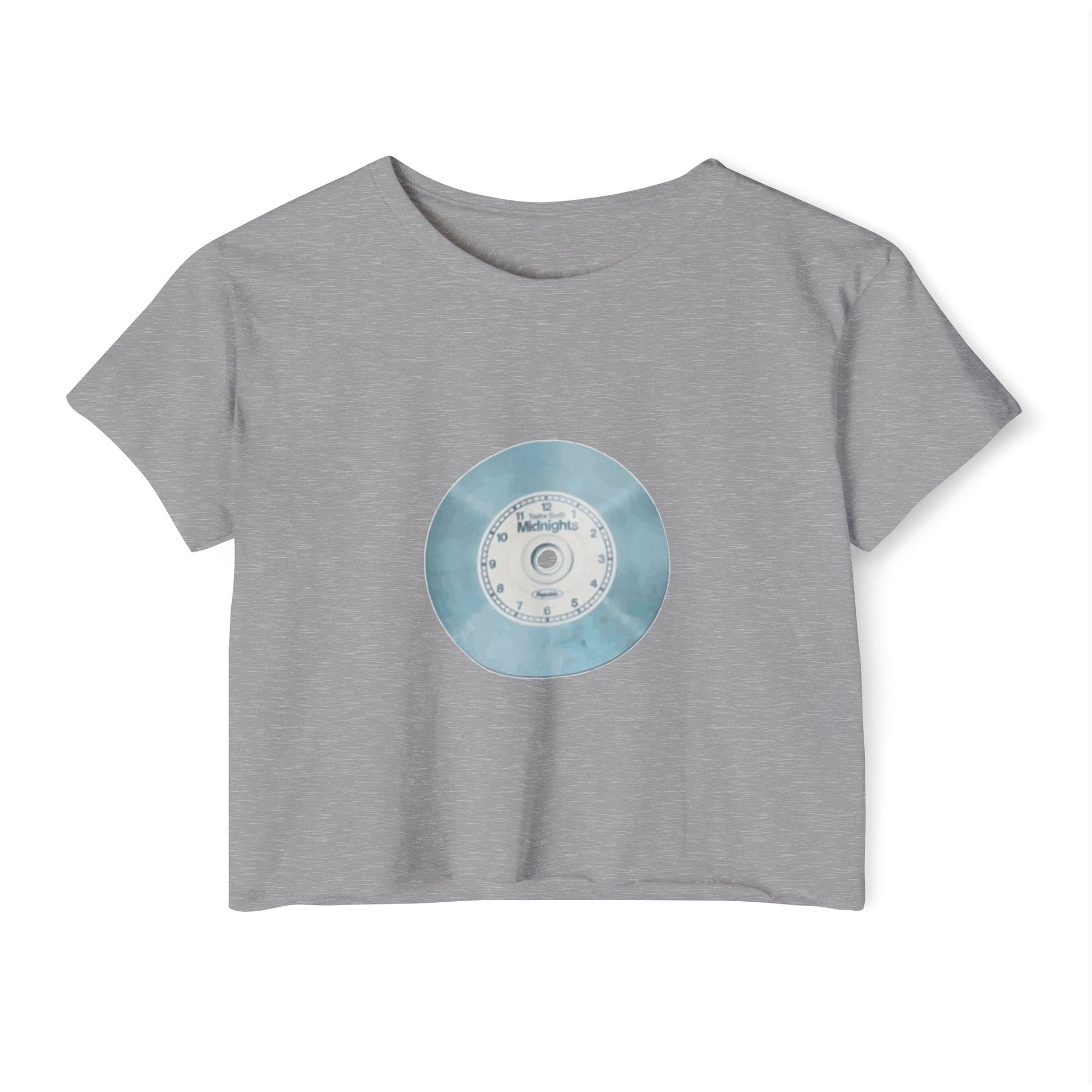 Midnight Vinyl Vibes Women's Festival Crop Top - snazzymerch