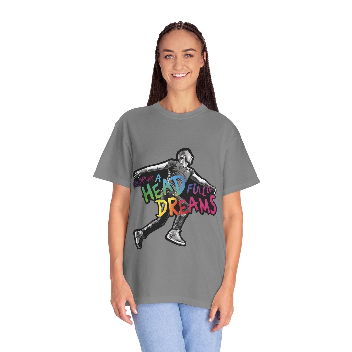 Unisex Garment-Dyed T-Shirt Inspired by Coldplay A Head Full of Dreams Chris Printify