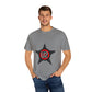 Retro Star Emblem Unisex Garment-Dyed T-shirt - snazzymerch