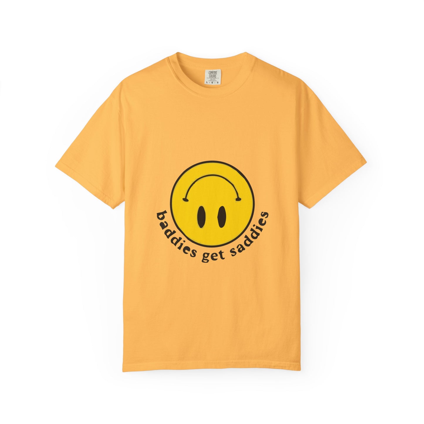 Yellow Smiley Unisex Garment-Dyed T-shirt - snazzymerch