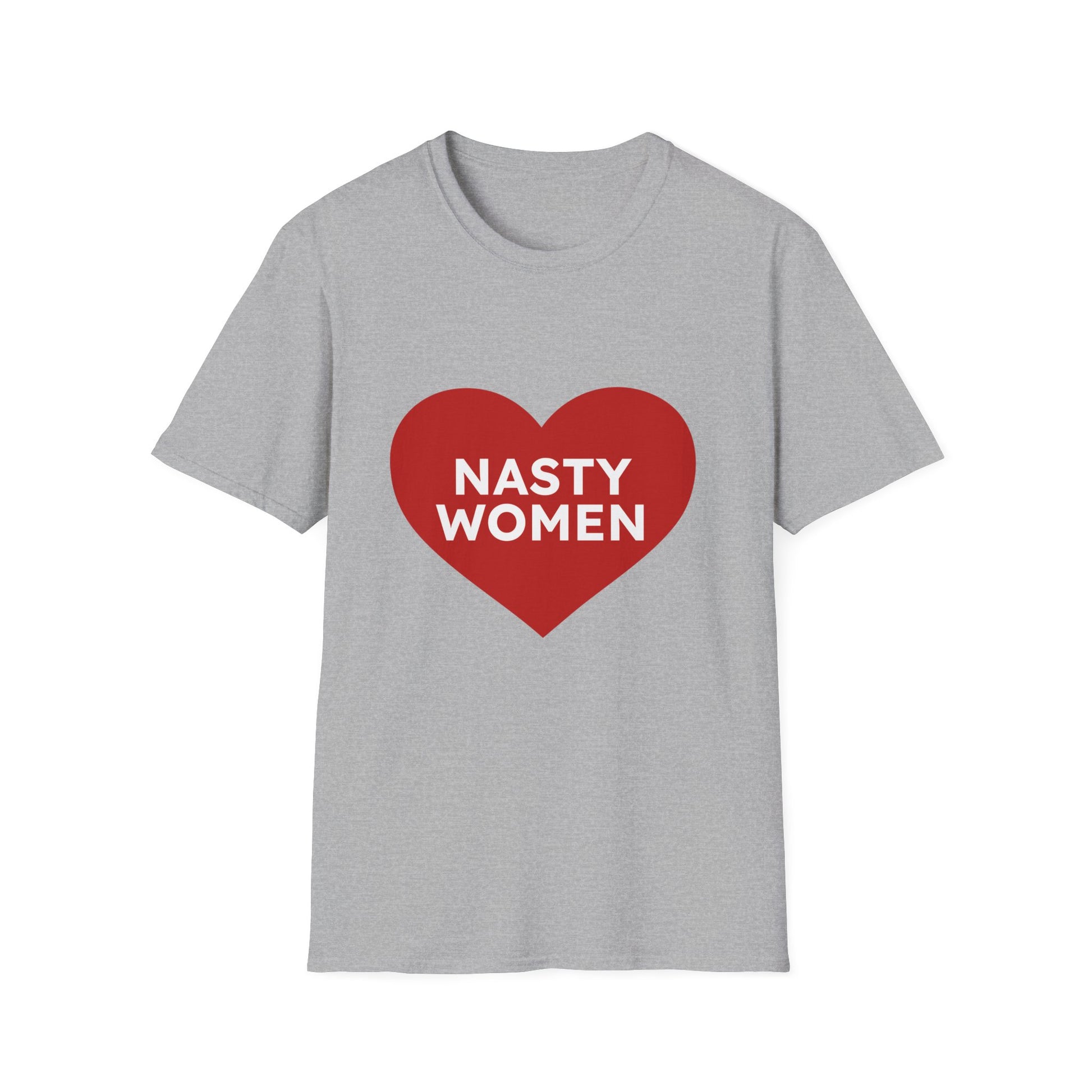Nasty Women Heart - Unisex Softstyle T-shirt Printify