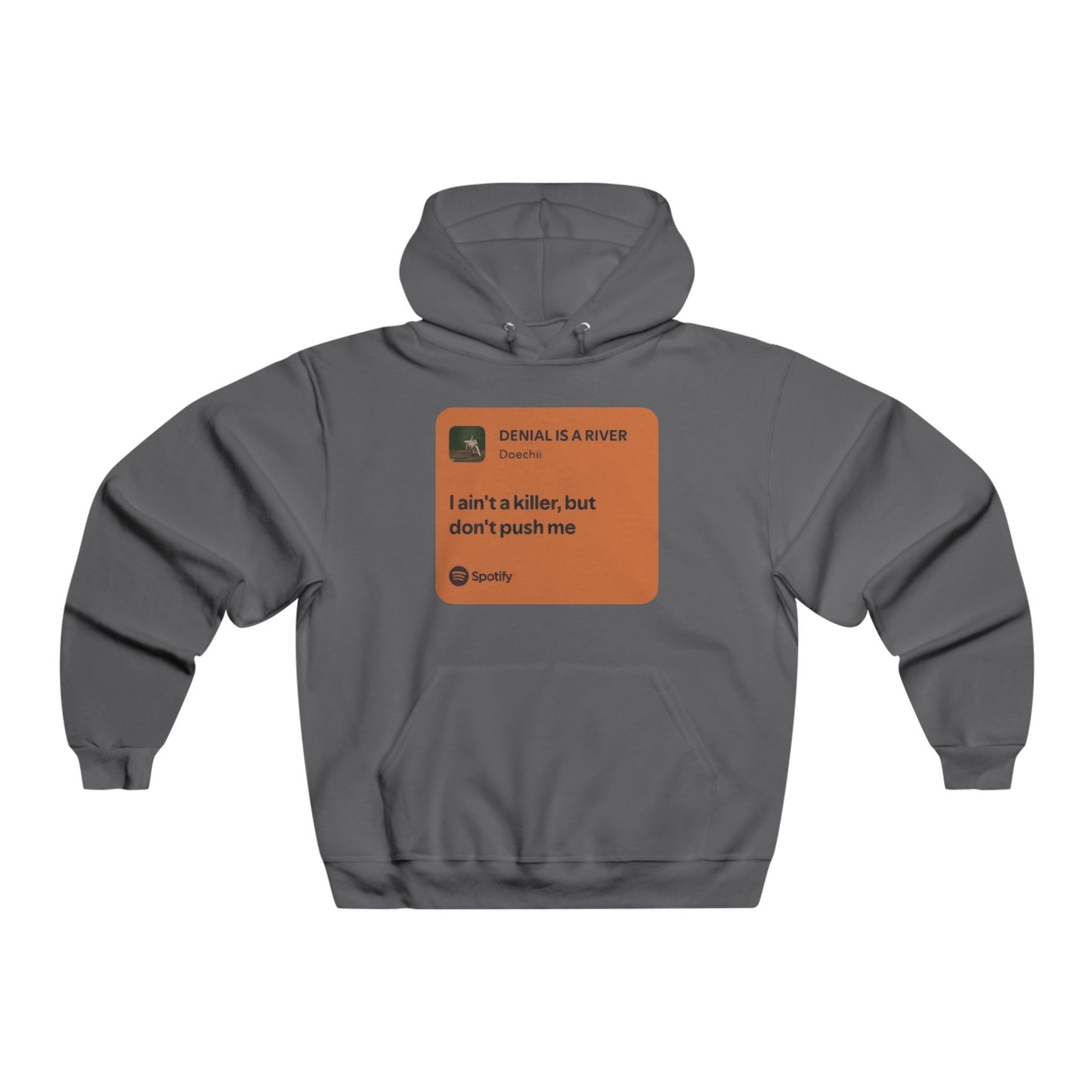 Music Quote Card Men's NUBLEND® Hooded Sweatshirt - snazzymerch