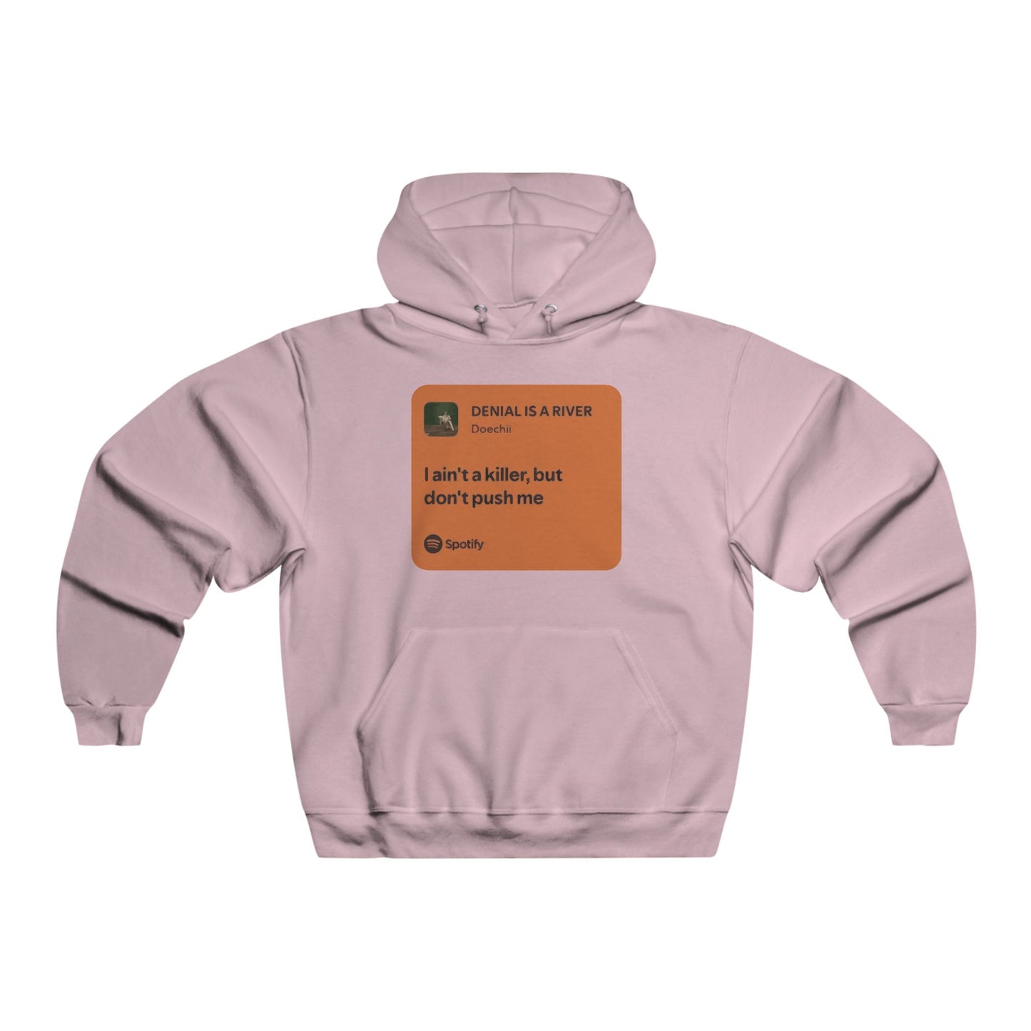 Music Quote Card Men's NUBLEND® Hooded Sweatshirt - snazzymerch