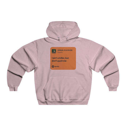 Music Quote Card Men's NUBLEND® Hooded Sweatshirt - snazzymerch