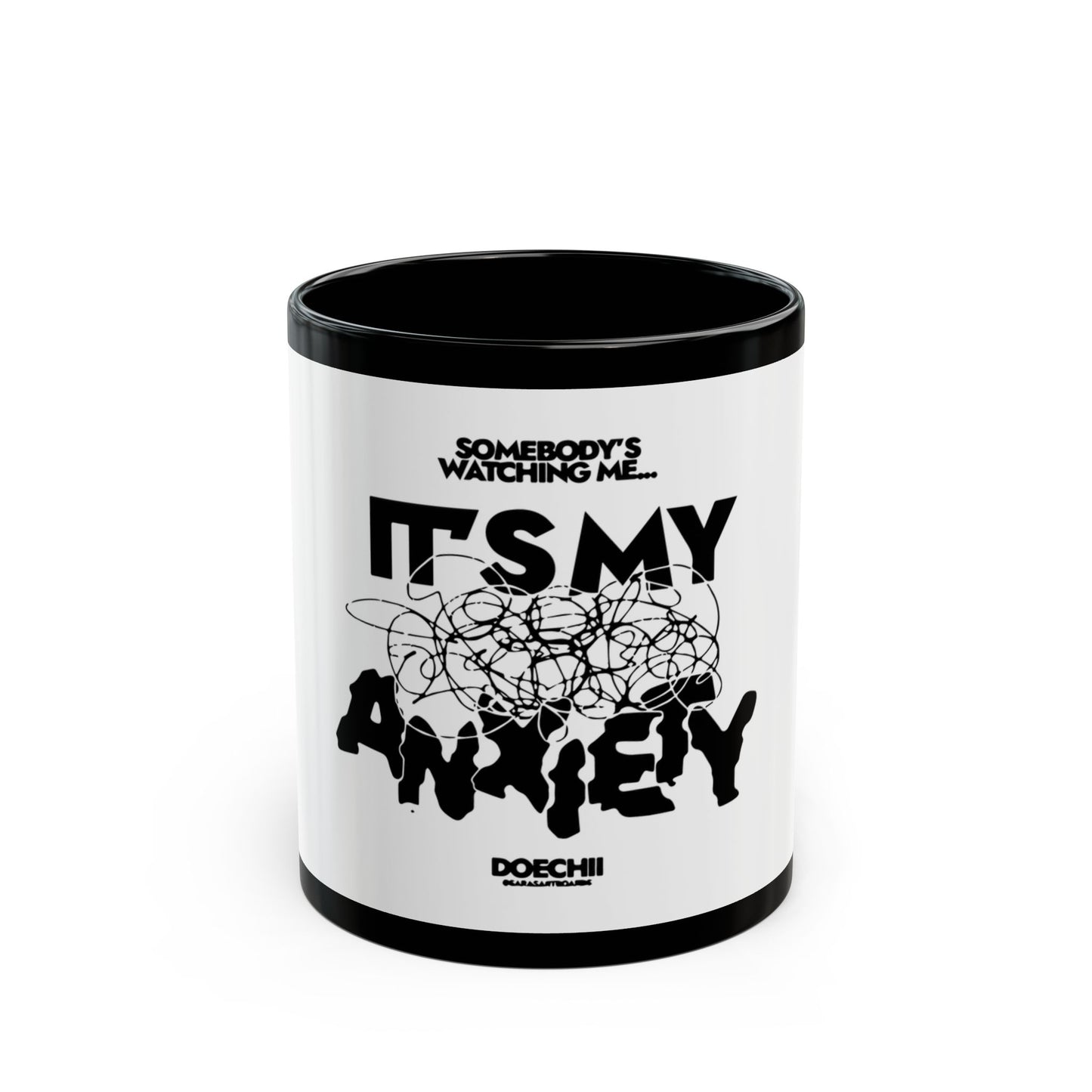 Block Font Quote Black Mug (11oz, 15oz) - snazzymerch