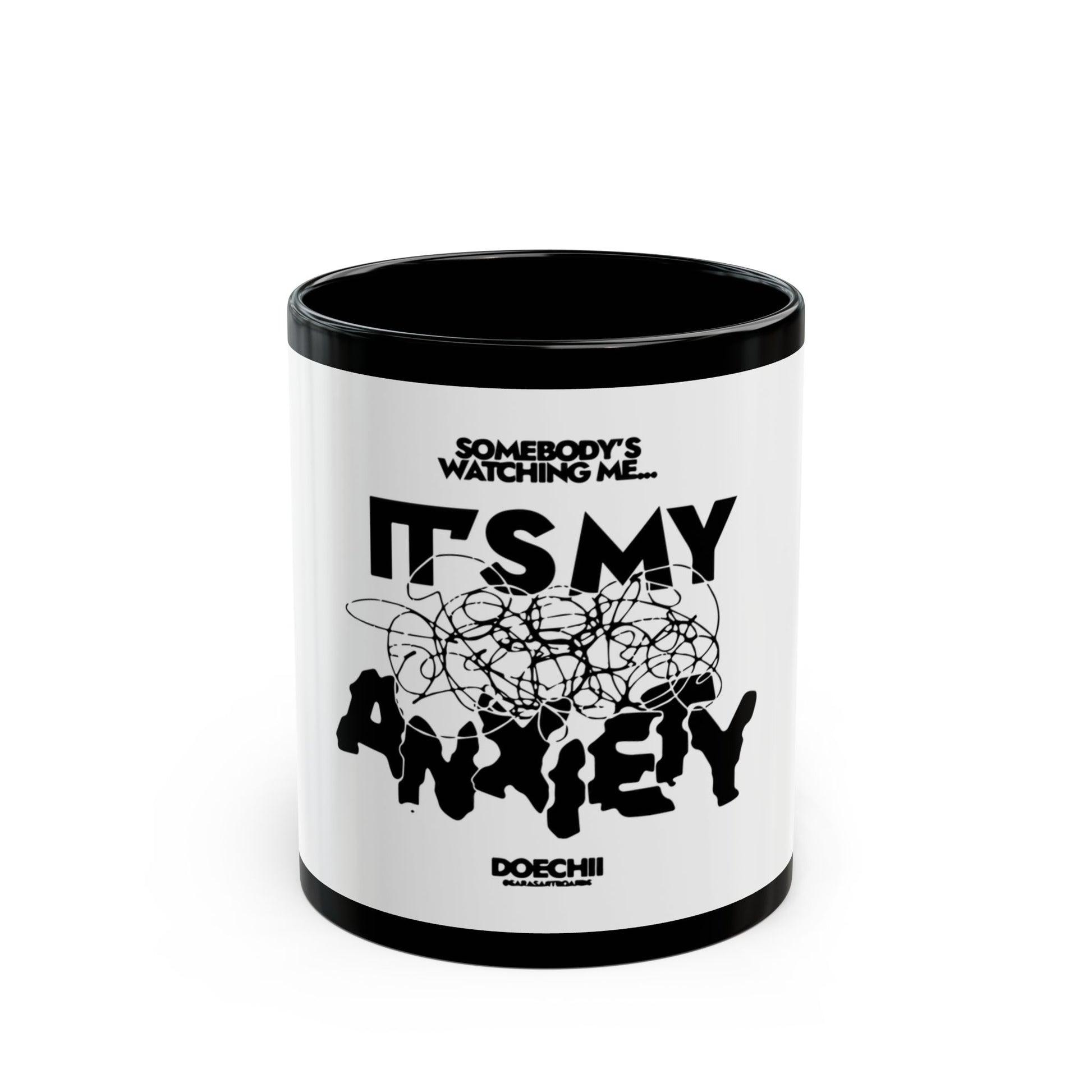 Block Font Quote Black Mug (11oz, 15oz) - snazzymerch