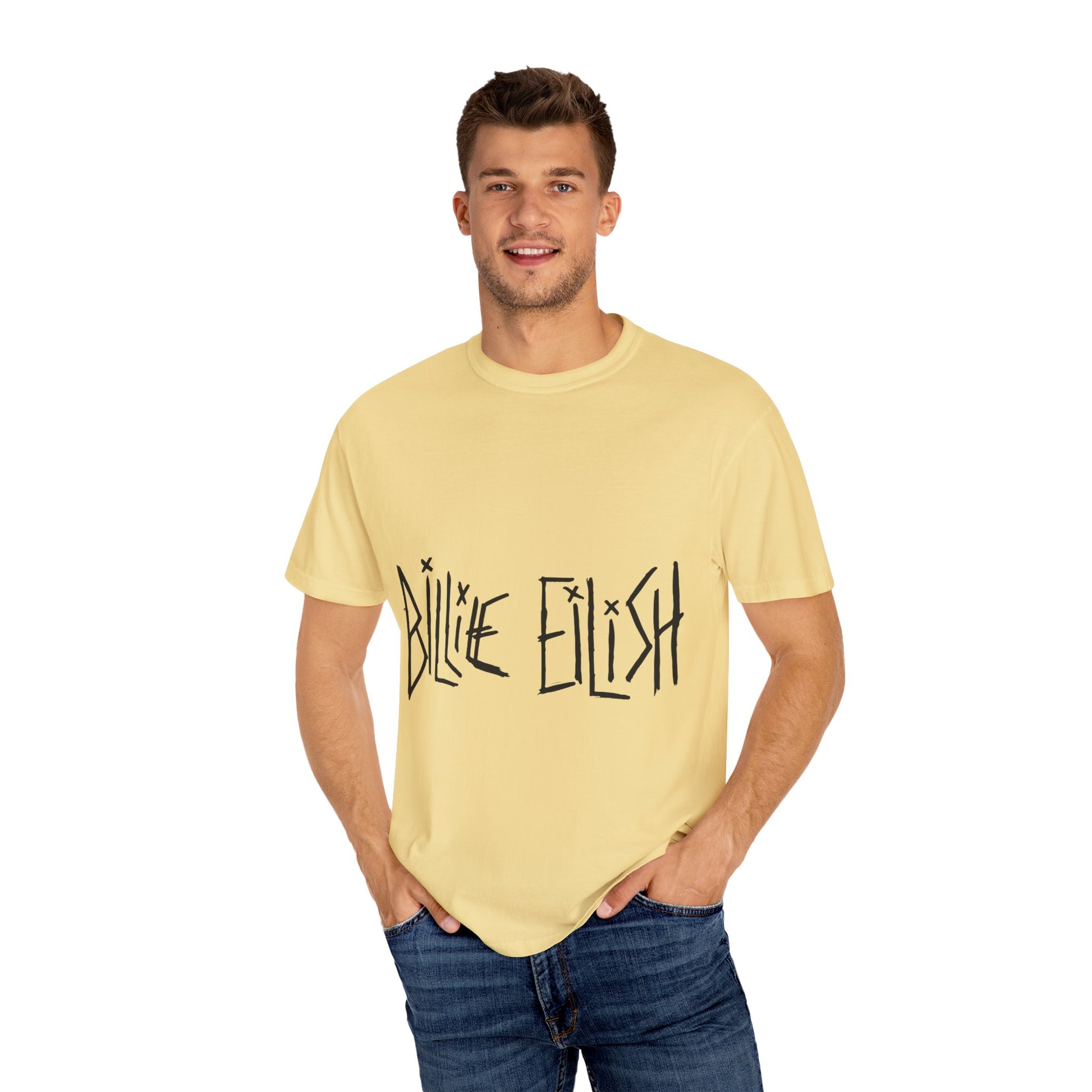 Billie Eilish Inspired Dyed T-shirt – Twisted Ink Font Edition Printify