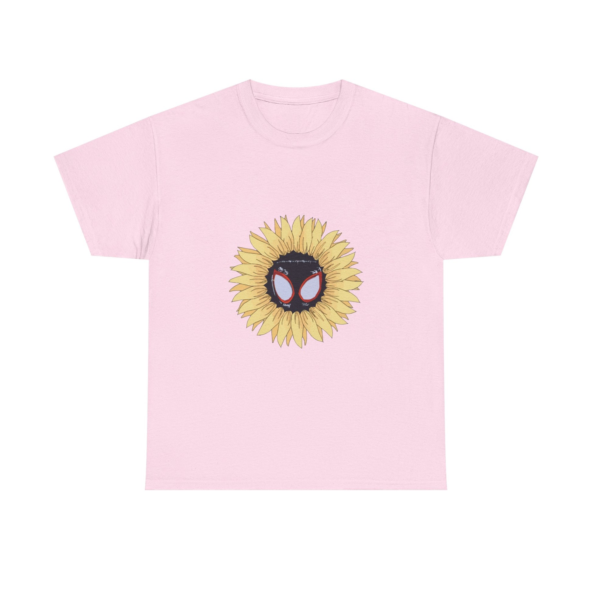 Sunflower Mask Illustration Unisex Heavy cotton Tee Printify