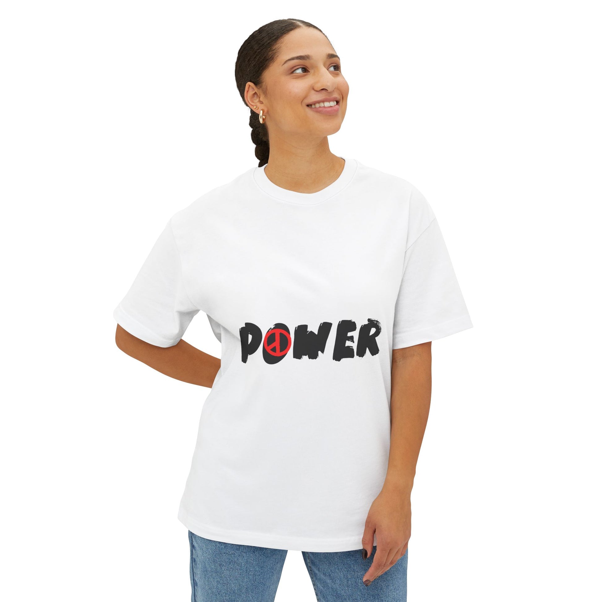 Peace Vibes Streetwear Unisex Oversized Boxy Tee - snazzymerch