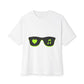 Neon Love Notes Unisex Oversized Boxy tee Printify