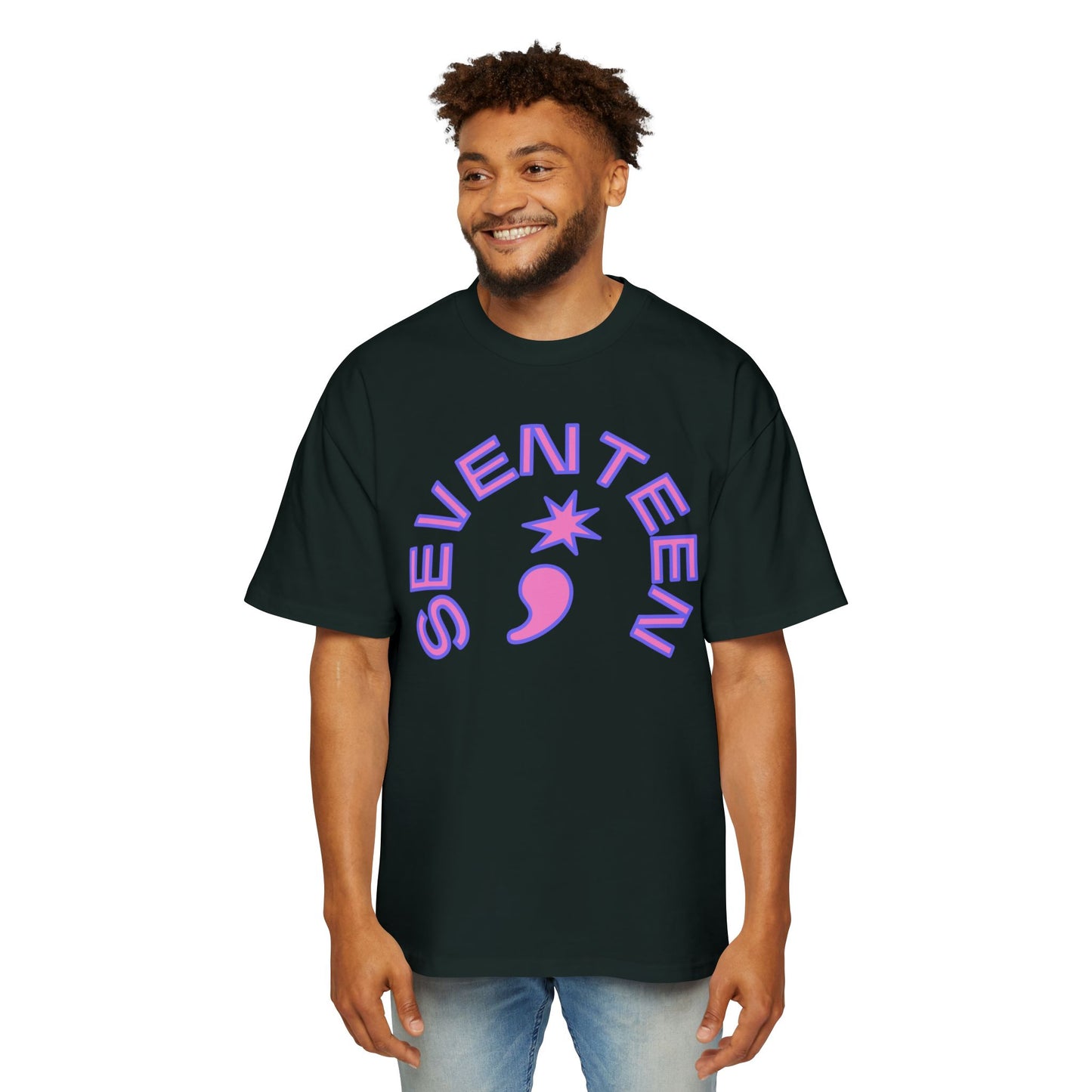 Arc Star Seventeen Men's Heavy Oversized Tee - snazzymerch