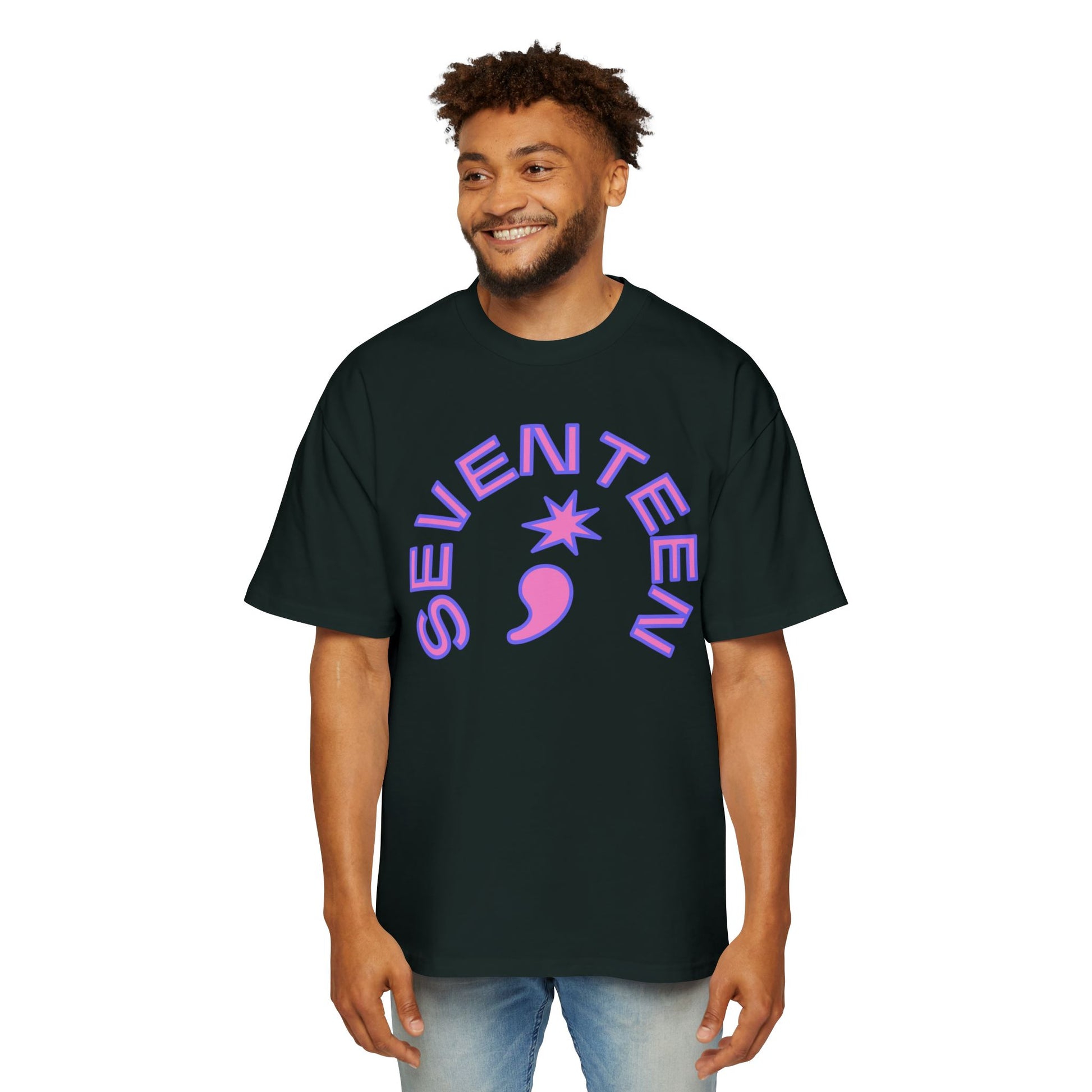 Arc Star Seventeen Men's Heavy Oversized Tee - snazzymerch
