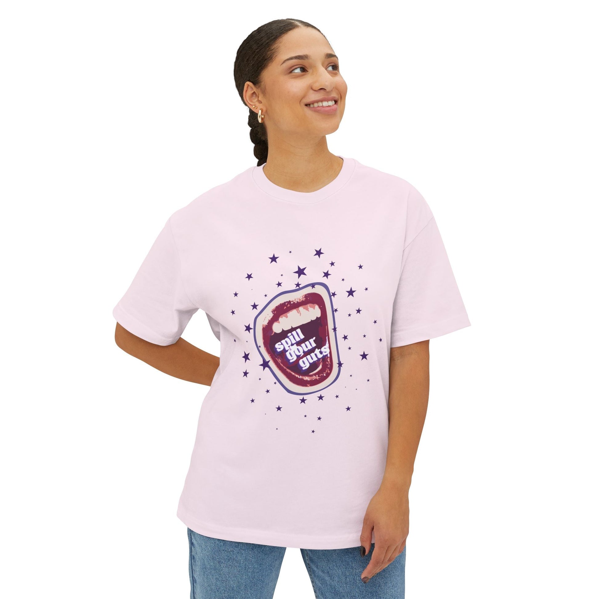 Spill Your Guts Scream-Oversized Tee Printify
