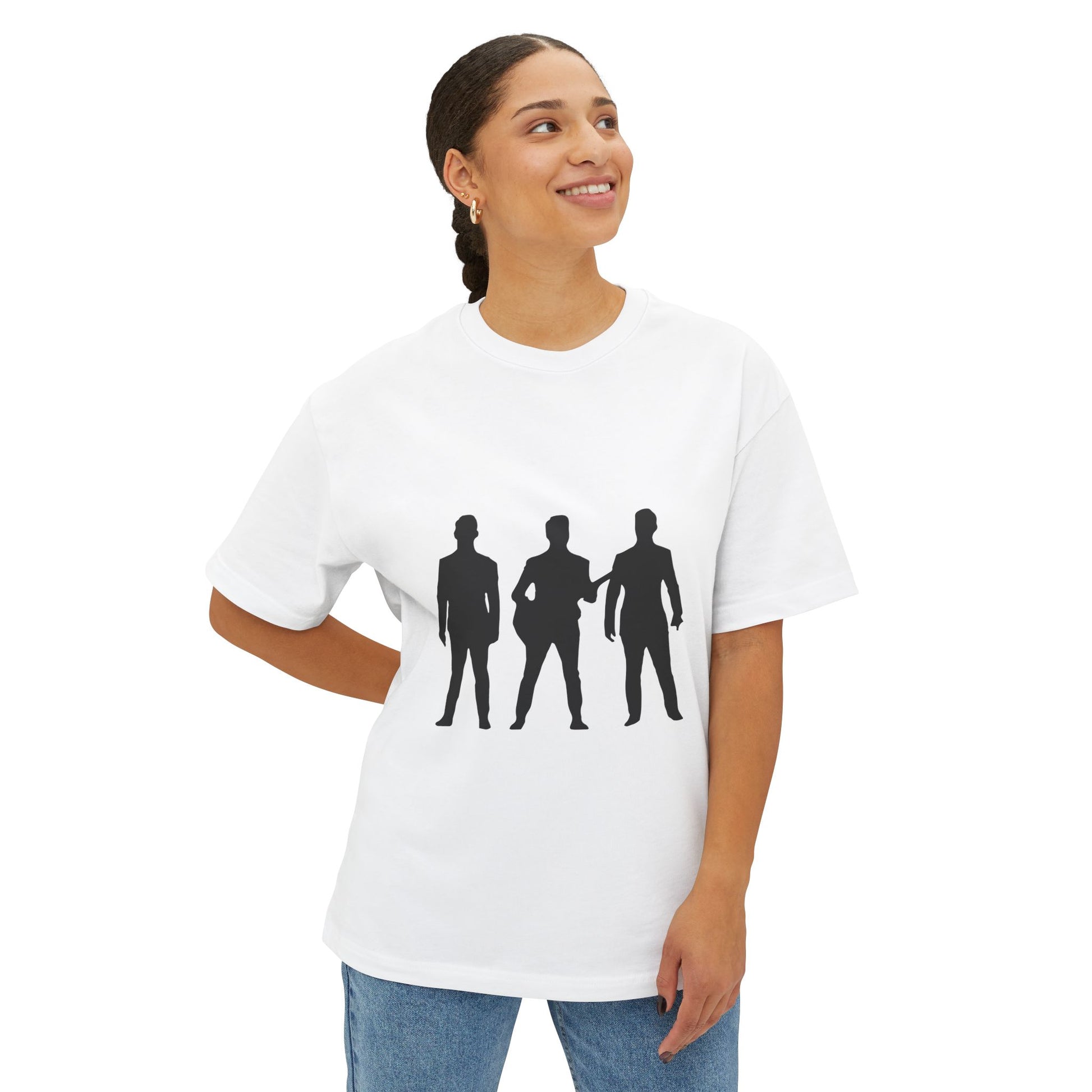 Trendy Black Unisex Oversized Boxy Tee - snazzymerch