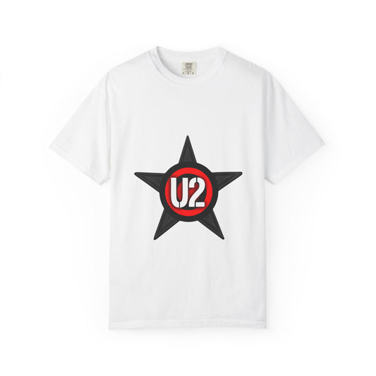 Retro Star Emblem Unisex Garment-Dyed T-shirt - snazzymerch