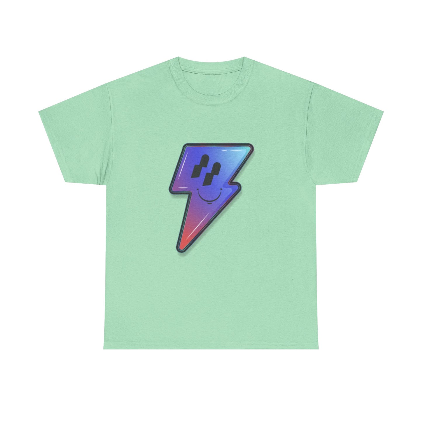 Smiley Charge Pop Unisex Heavy cotton tee Printify