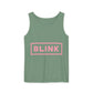 Minimal BLINK Logo – Dyed Tank Top Printify