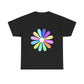 Rainbow Bloom Positivity Unisex Heavy Cotton Tee - snazzymerch