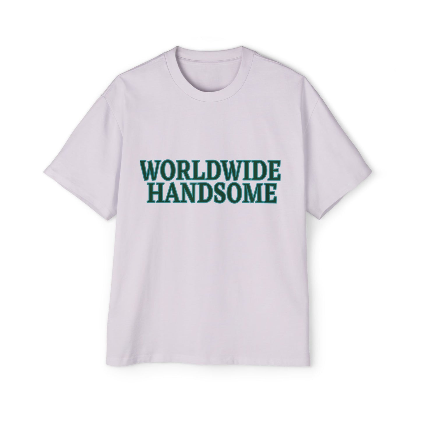 Global Handsome Typography Men's Heavy Oversized Tee - snazzymerch