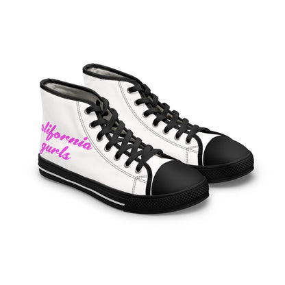 California Script – Women's High Top Top Sneakers Printify