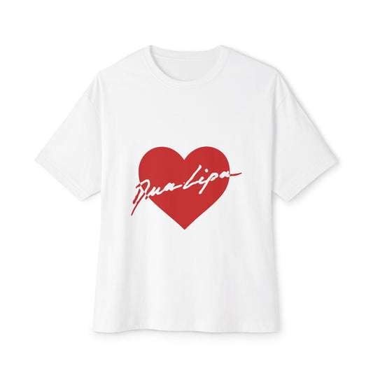Heartbeat Love Unisex Oversized Boxy Tee - snazzymerch