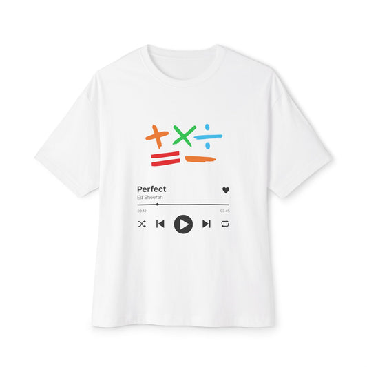 Oversized boxy tee | Ed sheeran music edition