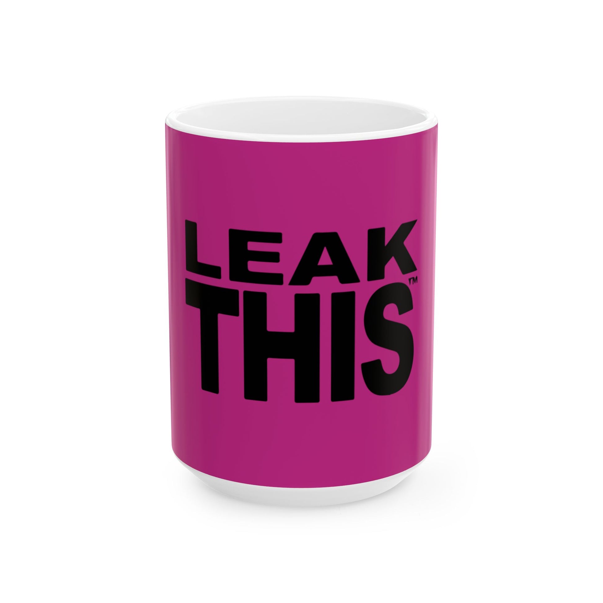 Bold Lettering Ceramic Mug, (11oz, 15oz) - snazzymerch