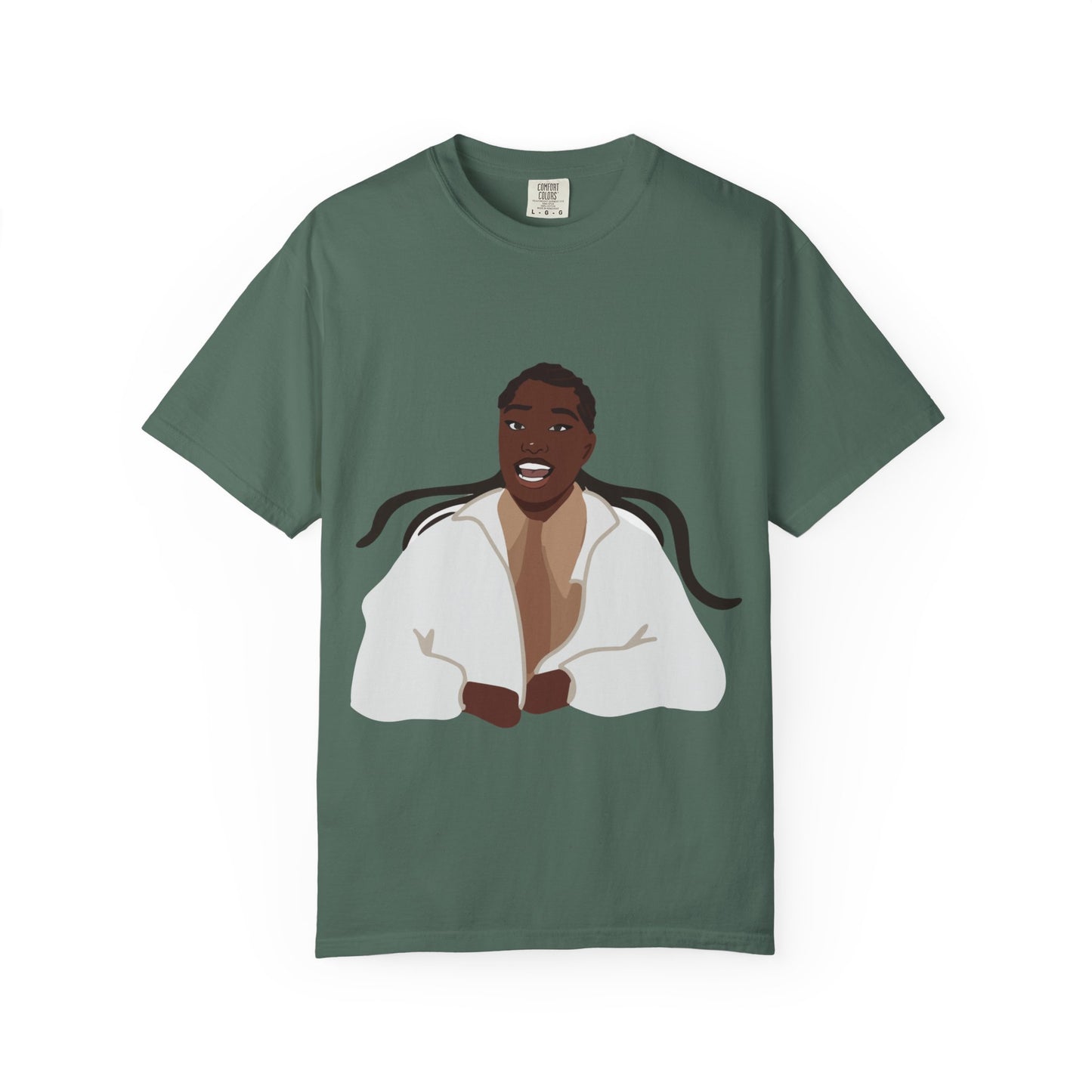 Vector Portrait Unisex Garment-Dyed T-shirt - snazzymerch