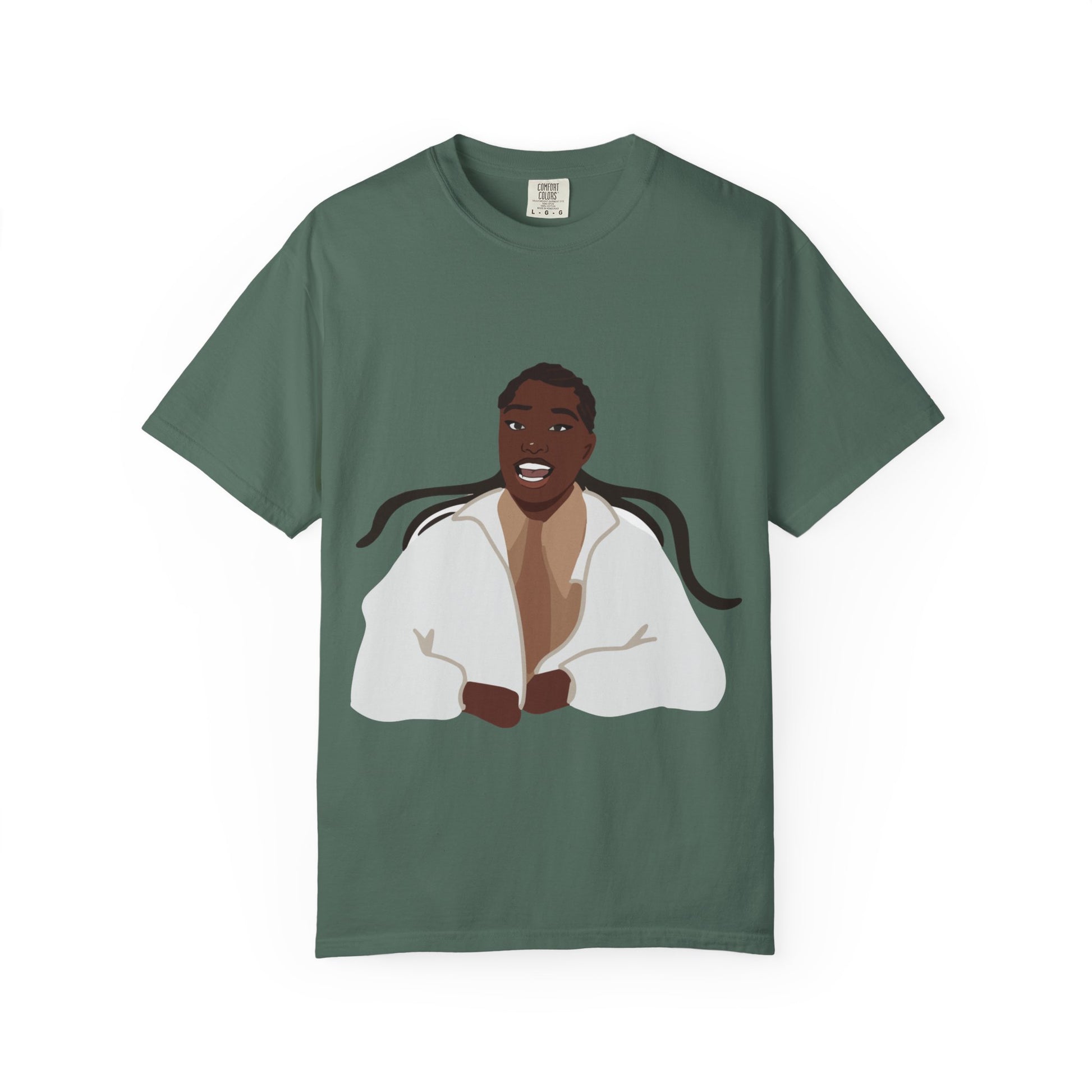 Vector Portrait Unisex Garment-Dyed T-shirt - snazzymerch
