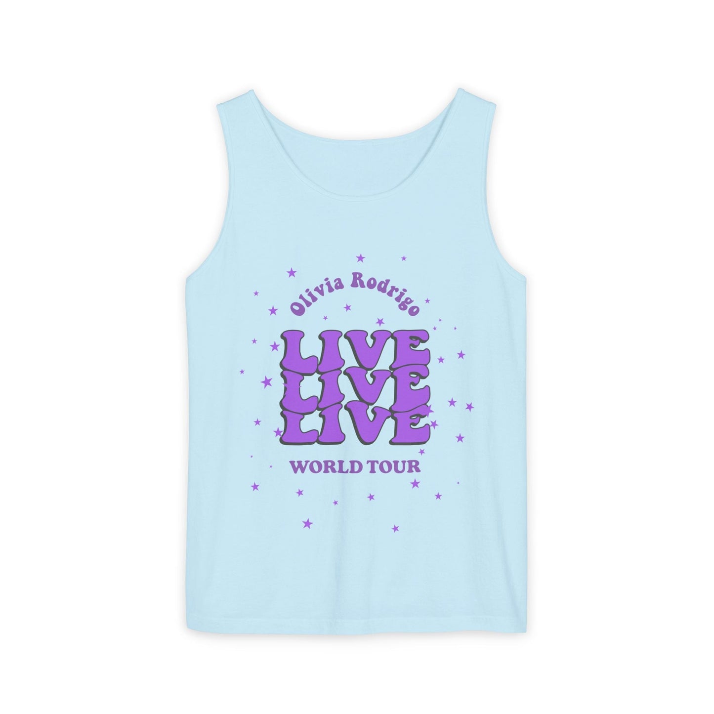 Olivia Rodrigo Live World Tour-Dyed Tank Top Printify