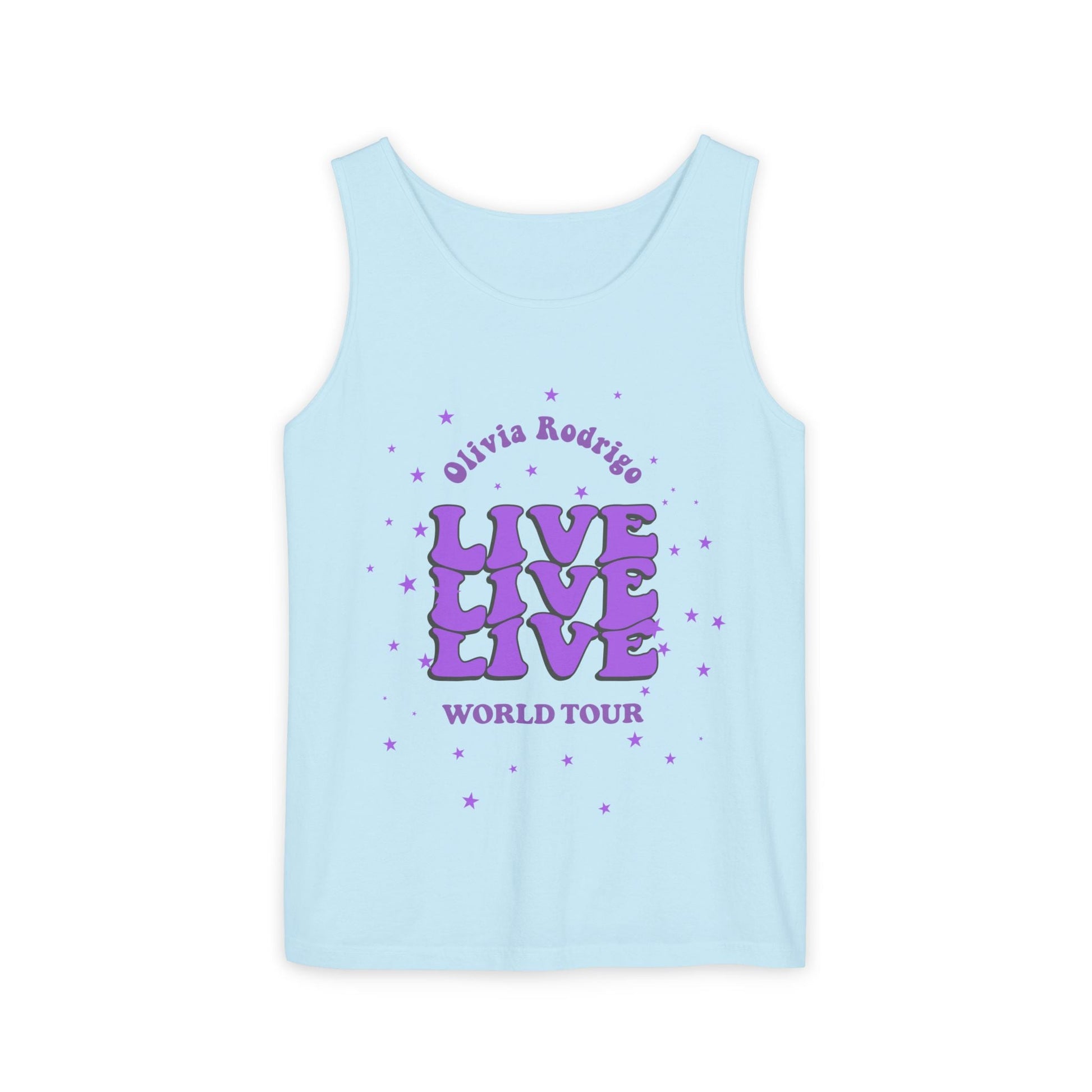 Olivia Rodrigo Live World Tour-Dyed Tank Top Printify