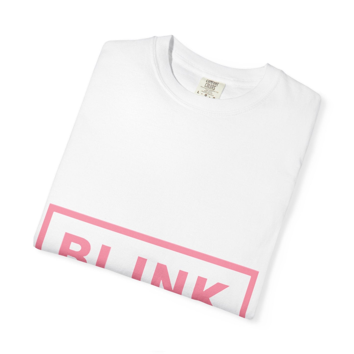 Minimal BLINK Logo – Dyed T-shirt Printify