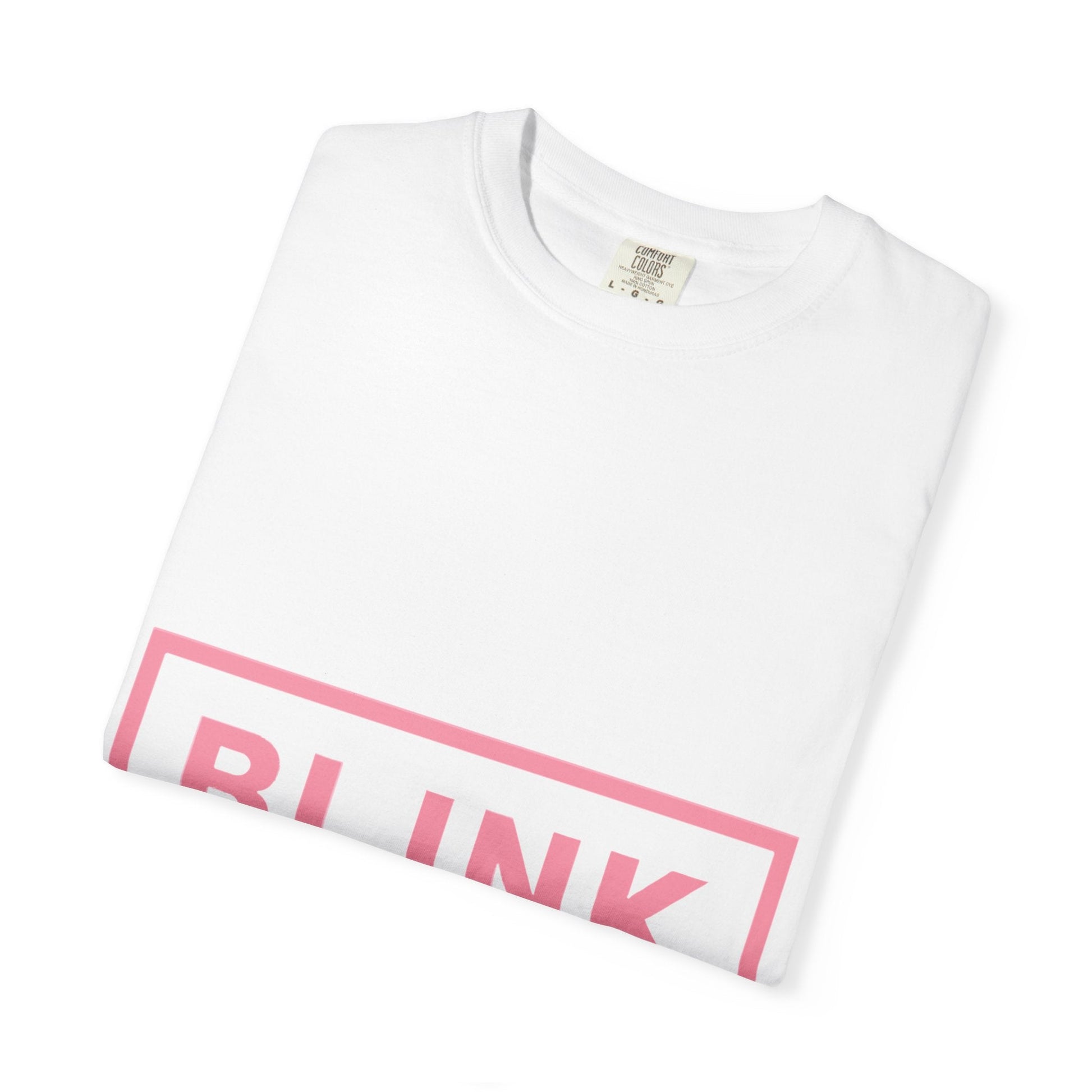 Minimal BLINK Logo – Dyed T-shirt Printify