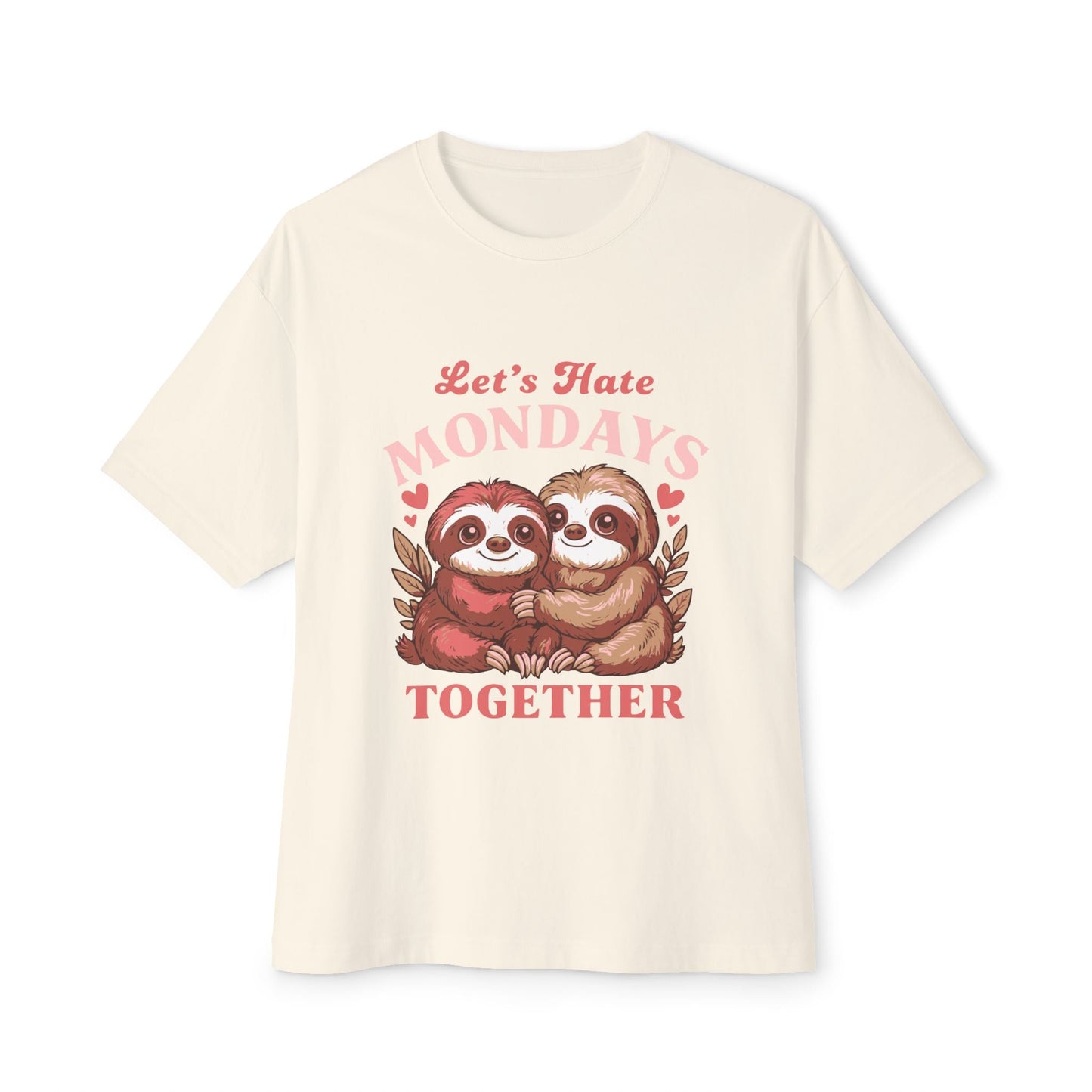 Oversized boxy Tee – Snazzy Lets hate Monday Edition Printify