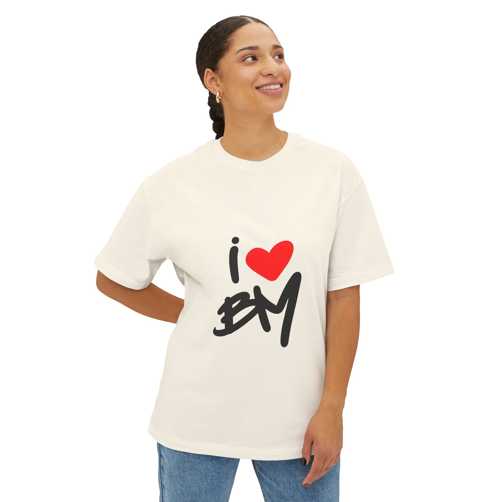 Sketch Love Groove Unisex Oversized Boxy Tee Printify