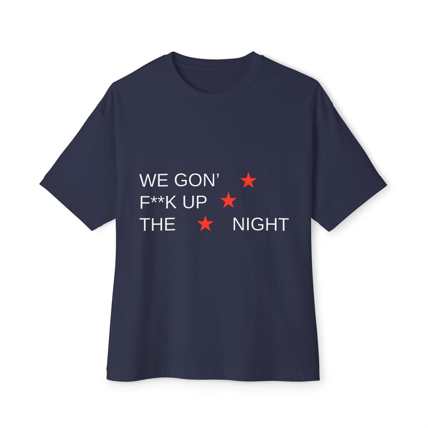 Triple Star Minimal Unisex Oversized Boxy Tee - snazzymerch