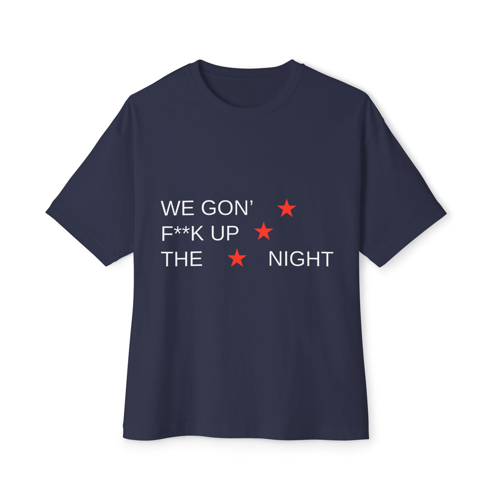 Triple Star Minimal Unisex Oversized Boxy Tee - snazzymerch