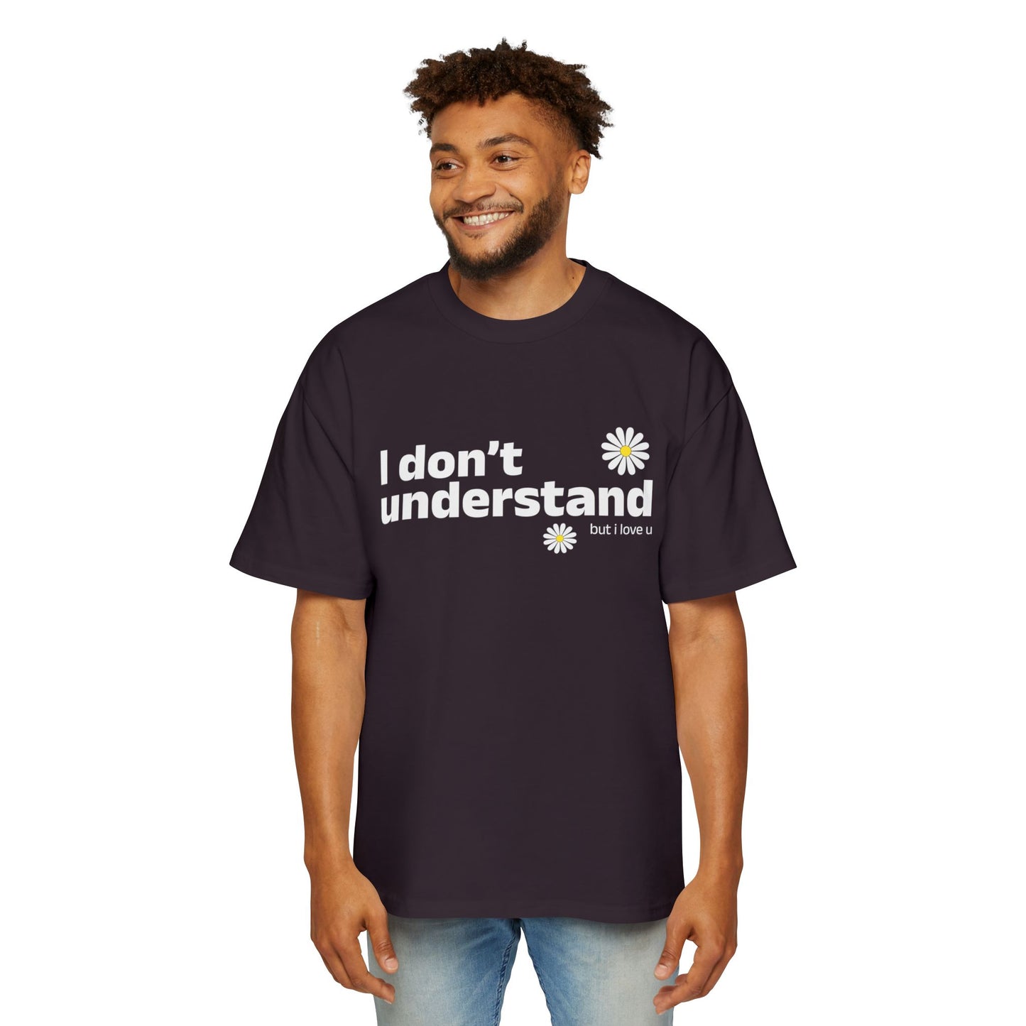 I Don’t Understand Men's Heavy Oversized Tee - snazzymerch